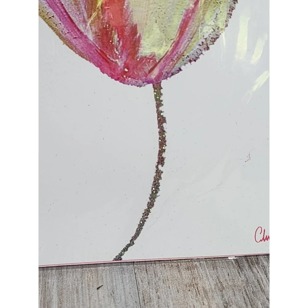 Papyrus Christopher Vine Embossed Glittery Flower Get Well Soon Card